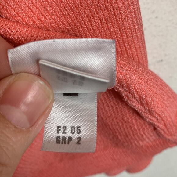 St John sport womens p small pink wool knit zip up braided sweater barbie vintag - Picture 10 of 13